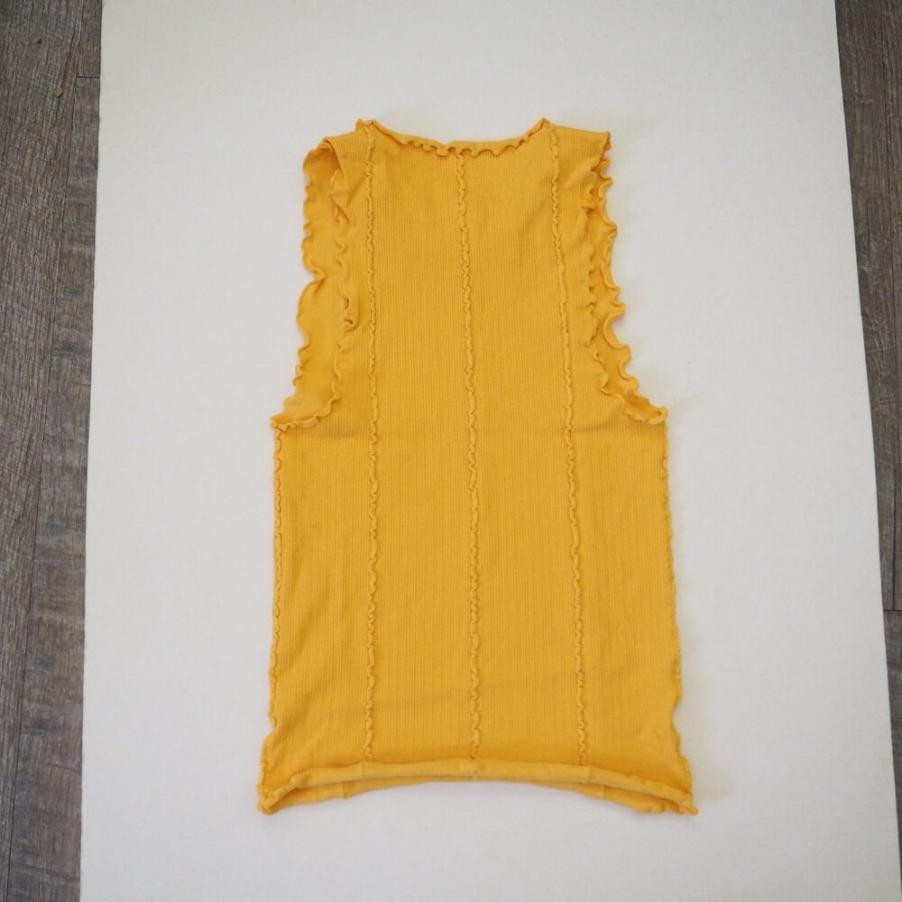 Free People Yellow Ribbed Halter Tank - Picture 6 of 6